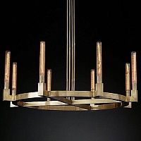 Люстра RH CANELLE Round Chandelier 8 Modern Brass 40.1550 Loft-Concept