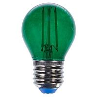 Зеленая прозрачная лампочка LED E27 5W тёплый свет Loft Concept 45.024