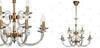 Люстра Twisted Glass Candles Chandelier 12 40.4712-2
