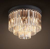 Люстра Odeon Clear Glass Ceiling Chandelier 3 Rings RH21698