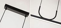 Минималистичная черная люстра Trumpet tube Loft-Concept 40.6090-3