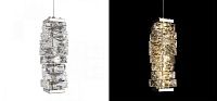 Подвесной Светильник Хрустальный Transparent Cubes Серебро 25 см 40.5704-3