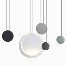 Люстра Vibia Cosmos Rectangular 5 moon designed by дизайн-студия Lievore Altherr Molina 40.3591-0