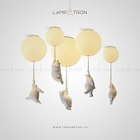 Серия потолочных светильников Мишка на шаре Lampatron WASTY