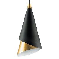 Подвесной светильник Lucio Black and Gold One 40.3029-3 Loft-Concept
