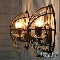 Светильник настенный LED7 Future Lighting Loft Industry Gyro Crystal Sconce
