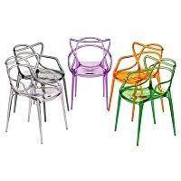Комплект из 4-х стульев Masters прозрачный зелёный BradexHome FR 0865К