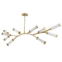 Люстра Cylinder Branches Chandelier Gold 10