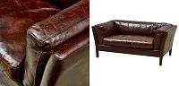Диван RH SORENSEN Sofa Brown leather double 05.246-2