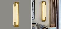 Накладной Настенный светильник Арт-Деко натуральный мрамор Art-Deco Wall Lamp 44.1804-0