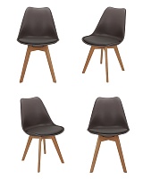 Комплект из 4-х стульев Eames Bon латте FR 0216K