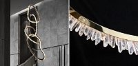Люстра Four Vertical Chain Quartz Rings Crystal Chandelier Loft-Concept 40.6264-0