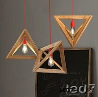 Светильник подвесной LED7 Future Lighting Wood Design Triangles