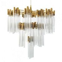 Люстра Contemporary chandelier crystal brass | диаметр 85 см