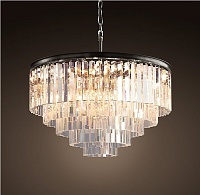 Люстра Odeon Clear Glass Hanging Chandelier 5 Rings RH21662