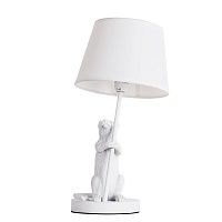 Настольная лампа White Mouse holding a lamp 43.716-3