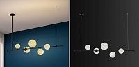 Светильник Tech Lighting Modern Rail Geometric Linear Suspension 5 Black Loft-Concept 40.6233-0