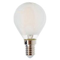 Белая матовая лампочка LED E14 4 W тёплый свет Loft Concept 45.025
