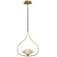 Хрустальный светильник Цветок Лотоса Lotus flower Clear Glass pendant lamp A 40.3176 Loft-Concept