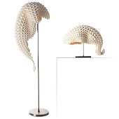 LTDT-C-0920 Dragons Tail Table Lamp (абажур) (Cream)