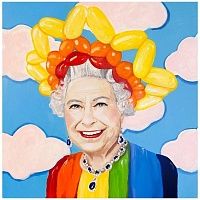 Картина Queen Elizabeth in Balloon Sunshine Crown Loft Concept 80.469-1