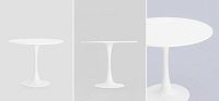 Стол обеденный Morwenna круглый цвет белый Loft Concept 16.251-4