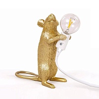 SLT Mouse Lamp #1 Gold H15 Настольная Лампа Мышь