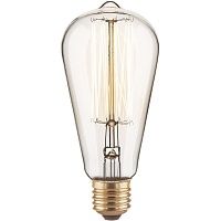 Лампа накаливания диммируемая E27 60W груша прозрачная 4690389082153