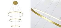 Кольцевая люстра золотого цвета из трех колец Loft-Concept 40.6417-3