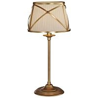 Настольная лампа с абажуром Provence Lampshade Light Gold Table Lamp 43.979-3