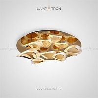 Потолочная люстра с листовидными плафонами с LED-свечением по контуру Lampatron MAURINE