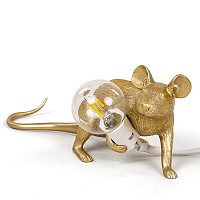 SLT Big Mouse Lamp #3 Gold H16 Настольная Лампа Мышь