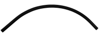 Круглый угол-соединитель для встраиваемого шинопровода Slim Line Mini, R900*L550*H15, черный R Corne