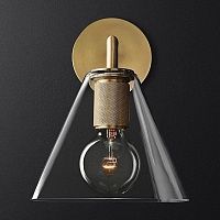 Бра Rh Utilitaire Funnel Shade Single Sconce Brass 123270-22 44.542