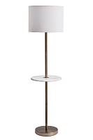 Торшер с мраморным столиком (белый плафон) Garda Light 22-88338FL