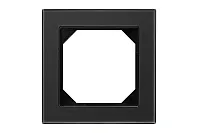 Рамка Одноместная Стекло Черное (Универсальный Монтаж) LIREGUS EPSILON 28-236