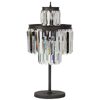 Настольная лампа 1920S Odeon Clean Glass Table Lamp Three-Level Loft Concept 43.189