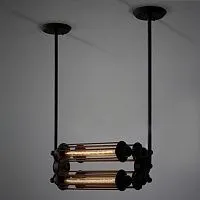 Подвесной светильник Loft Industrial Edison Cage Horizontal Quatro Loft Concept 40.061