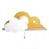 Бра с полкой Желтое Облако Wall Lamp Yellow Cloud AMG006513